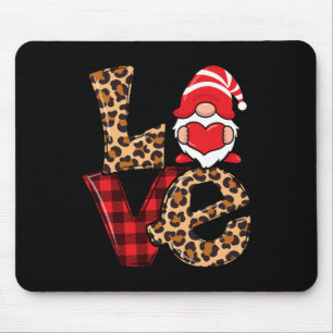 Valentinstag Gnom Liebe Rotes Herz Frauen Kinder M Mousepad