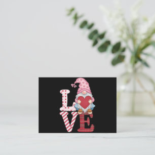Valentinstag-Gnom-Liebespaar-Geschenke für Sie  Mitteilungskarte