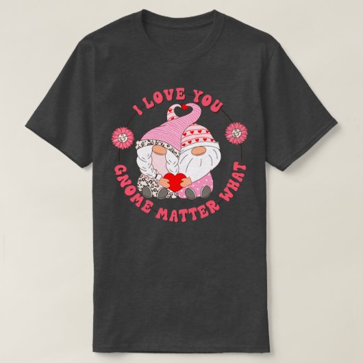 Valentinstag Gnome4 T-Shirt (Design vorne)