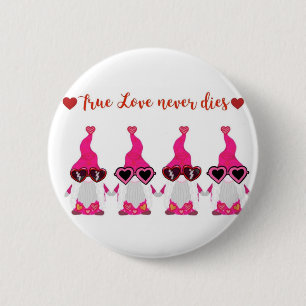 Valentinstag-Gnome Button