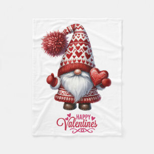 Valentinstag Gnome Fleecedecke