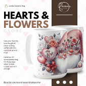 Valentinstag Gnome Jumbo-Tasse