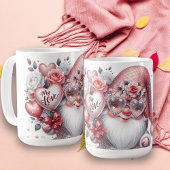 Valentinstag Gnome Jumbo-Tasse