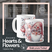 Valentinstag Gnome Keramik Tasse