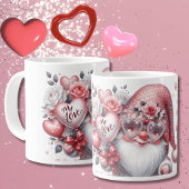 Valentinstag Gnome Keramik Tasse