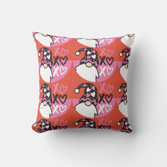 Valentinstag Gnome Kissen (Vorderseite)