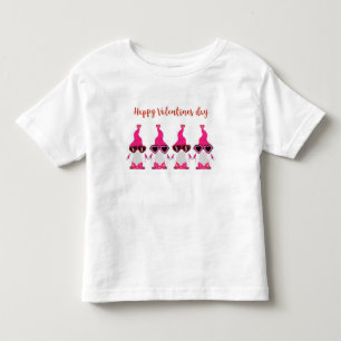 Valentinstag-Gnome Kleinkind T-shirt