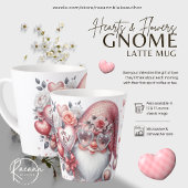 Valentinstag Gnome Latte Tasse