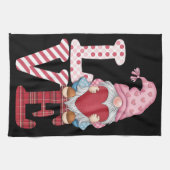 Valentinstag Gnome Liebe Couple Geschenke für sie Geschirrtuch (Horizontal)
