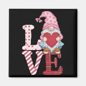 Valentinstag Gnome Liebe Couple Geschenke für sie Magnet (Vorne)