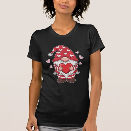 Valentinstag Gnome-Liebe T-Shirt (Vorderseite)