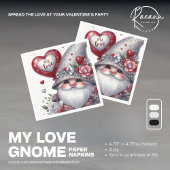 Valentinstag Gnome Papier Napkins Serviette