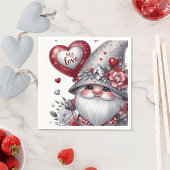 Valentinstag Gnome Papier Napkins Serviette