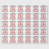 Valentinstag Gnome Schwedische Tomte Geschenkpapier (Flach)