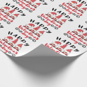 Valentinstag Gnome Schwedische Tomte Geschenkpapier (Ecke)