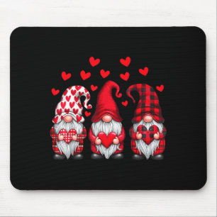 Valentinstag Gnome Süße Rote Herzen Liebes-Gnom W Mousepad