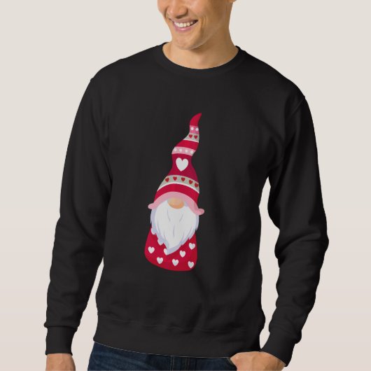 Valentinstag Gnome Sweatshirt (Vorderseite)