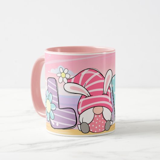 Valentinstag-Gnome-Tasse Tasse (Vorderseite Links)