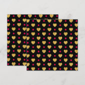 Valentinstag Gold Herz Muster (Vorne/Hinten)