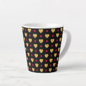Valentinstag Gold Herz Muster Milchtasse (Rechte Ecke)