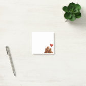 Valentinstag Golden Retriever Dog Post-it Klebezettel (Büro)