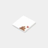 Valentinstag Golden Retriever Dog Post-it Klebezettel (angewinkelt)