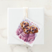 Valentinstag Golden Retriever Hunde Geschenkanhänger (Beispiel)