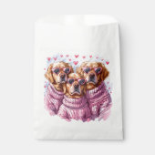 Valentinstag Golden Retriever Hunde Geschenktütchen (Vorderseite)