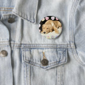 Valentinstag Goldener Retriever Button (Beispiel)