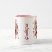 Valentinstag Goldenes Doodle Tasse (Zentrum)