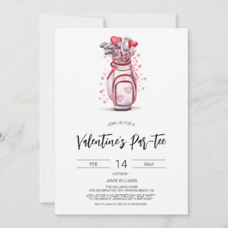 Valentinstag-Golf-Einladung, Valentinstag-Golfen Einladung