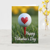 Valentinstag-Golfkarte Karte (Gelbe Blume)