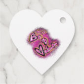 Valentinstag Graffiti Geschenkanhänger (Rückseite)