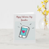 Valentinstag Grandson Faltkarte Karte (Gelbe Blume)