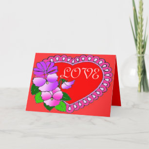 VALENTINSTAG-GREETKARTEN - LIEBE - GESCHENKE FEIERTAGSKARTE