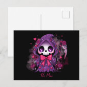 Valentinstag-Grim Reaper Feiertagspostkarte (Vorne/Hinten)