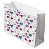 Valentinstag Große Geschenktüte (Rückseite Schrägansicht)