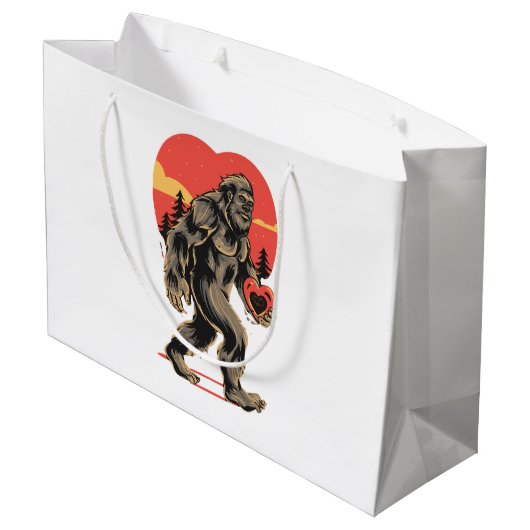 Valentinstag Große Geschenktüte (Rückseite Schrägansicht)