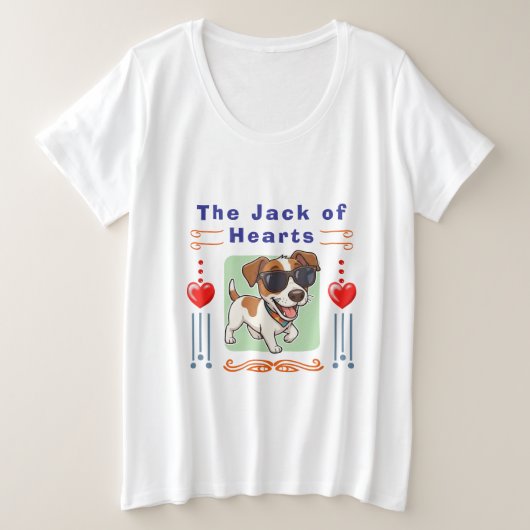 Valentinstag Große Größe T-Shirt (Design vorne)