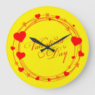 Valentinstag Große Wanduhr