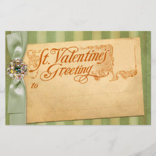 Valentinstag Gruß Antike Vintag Briefpapier