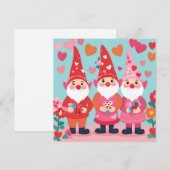Valentinstag-Gruß mit Gnome Feiertagskarte (Vorne/Hinten)
