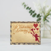 Valentinstag Gruß nach Maß Feiertagspostkarte (Stehend Vorderseite)