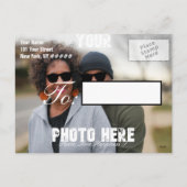 Valentinstag Gruß nach Maß Feiertagspostkarte (Rückseite)