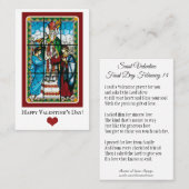 Valentinstag Gruß religiöse Gebetskarten Visitenkarte (Vorne/Hinten)