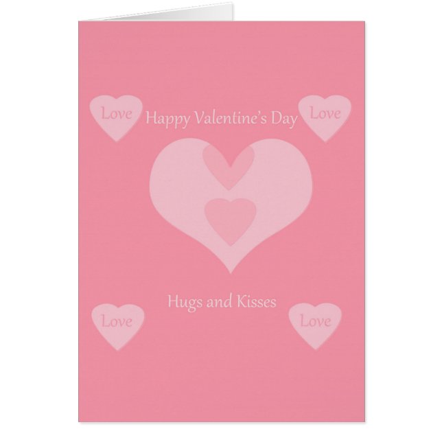 Valentinstag Grußkarte (Vorne)