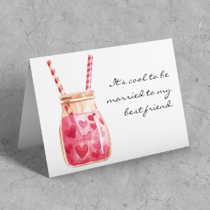 Valentinstag, Grußkarte an den besten Freund verhe Karte