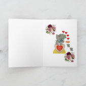 Valentinstag Grußkarte Elefant Feiertagskarte (Innenseite)