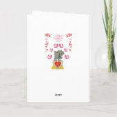 Valentinstag Grußkarte Elefant Feiertagskarte (Rückseite)