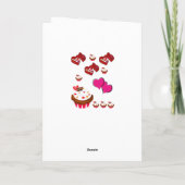 Valentinstag Grußkarte Feiertagskarte (Rückseite)